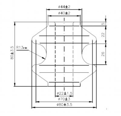 Vk80 Drawing.pdf VZK-1/K80-BI Izolátor kladkový, typ VZK-1/K80, bílý, bez čepu | obchod ...