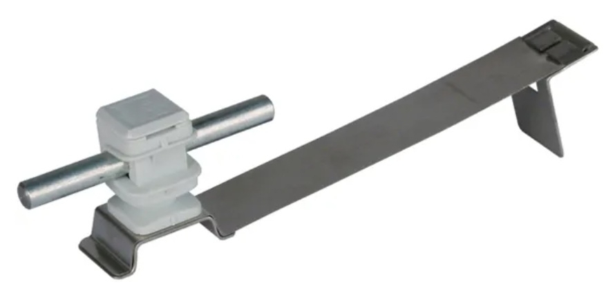 204935 Podpěra vedení FLEXIsnap nerez/plast šedý H 36mm, pro prům. 8mm, se vzpěrou pro pál